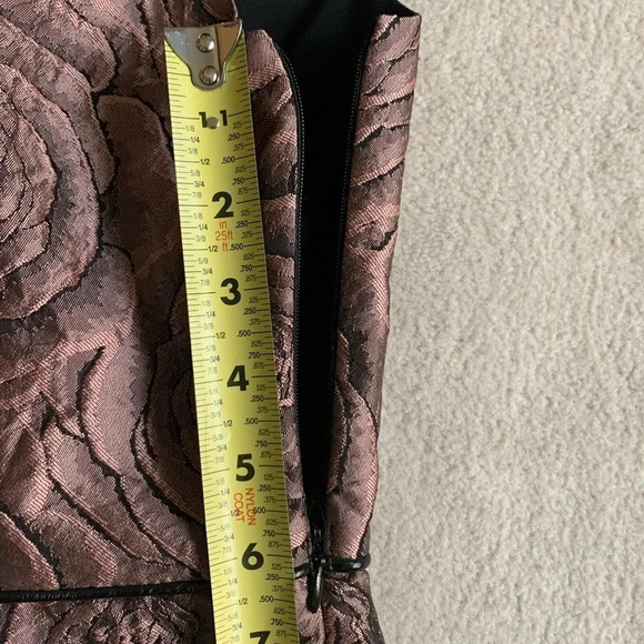 ABS Allen Schwartz Pink Ruffle hem Dress  , 2 - Picture 11 of 13